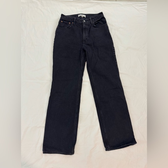 Abercrombie & fitch curve love 90’s relaxed high rise jean size 27 black NWT - Picture 4 of 4